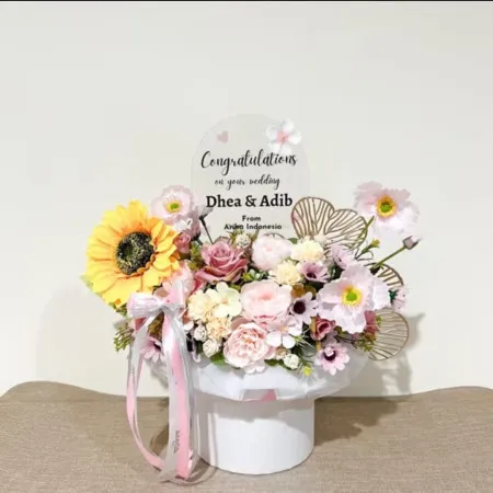 Bloom Box Akrilik Ucapan Wedding Kotawaringin Barat